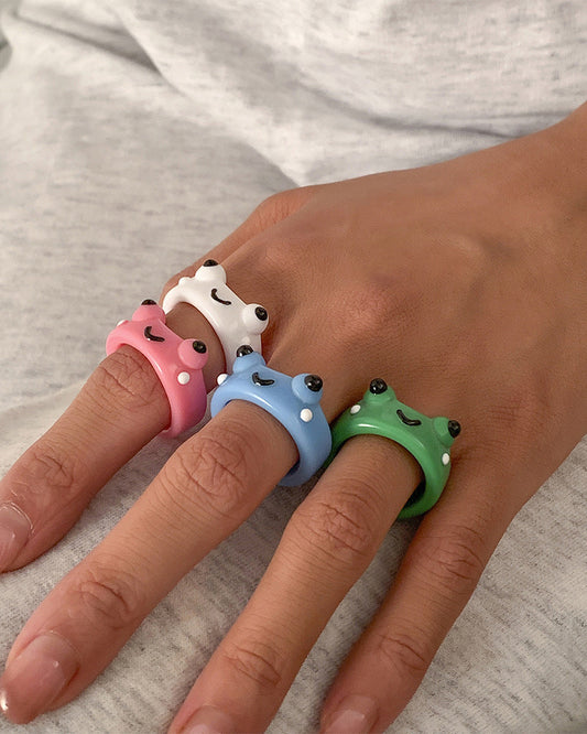 Colorful Frog Ring