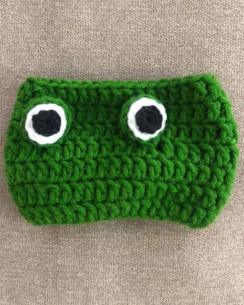 Knitted Pet Frog Hat 