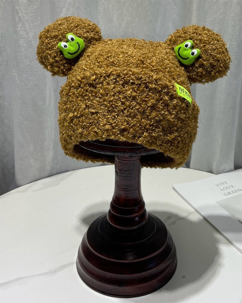 Cute Frog Lambswool Hat