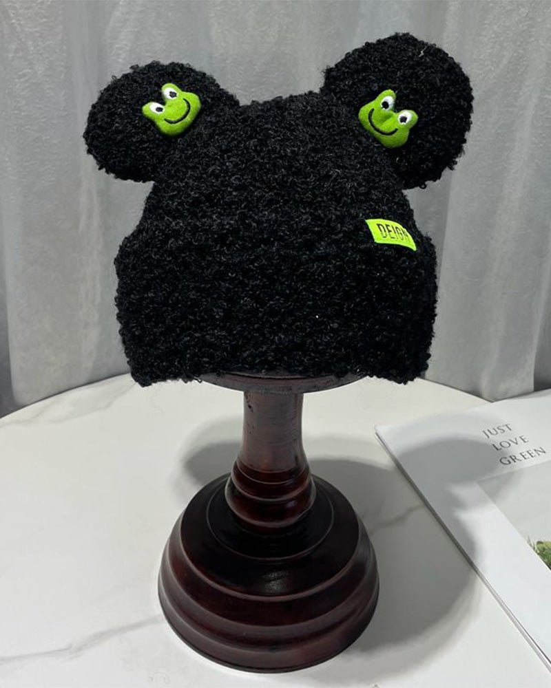 Cute Frog Lambswool Hat