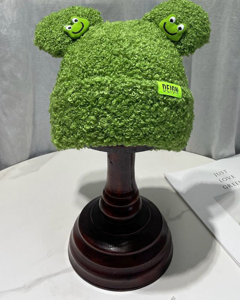 Cute Frog Lambswool Hat