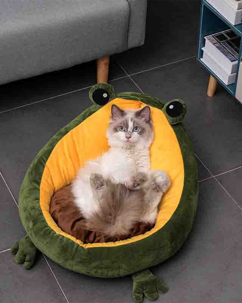 Frog Plush Pet Bed