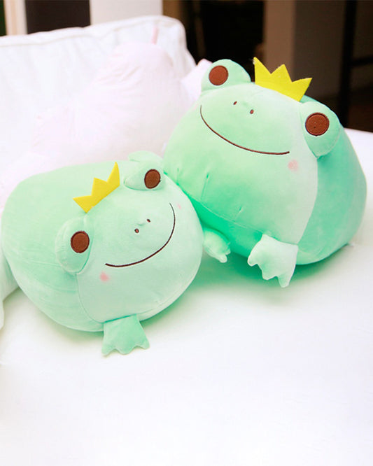 Chubby frog with a crown Plush