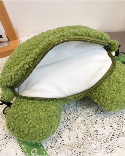 Frog Doll Bag Plush - Foggy Face