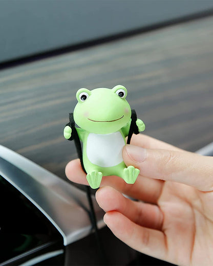 Super Cute Swinging Frog Car Mirror Hanging 