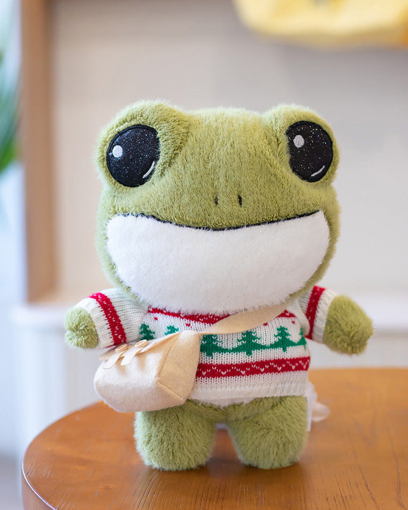  Cute Frog Plush Doll Forest Sweater