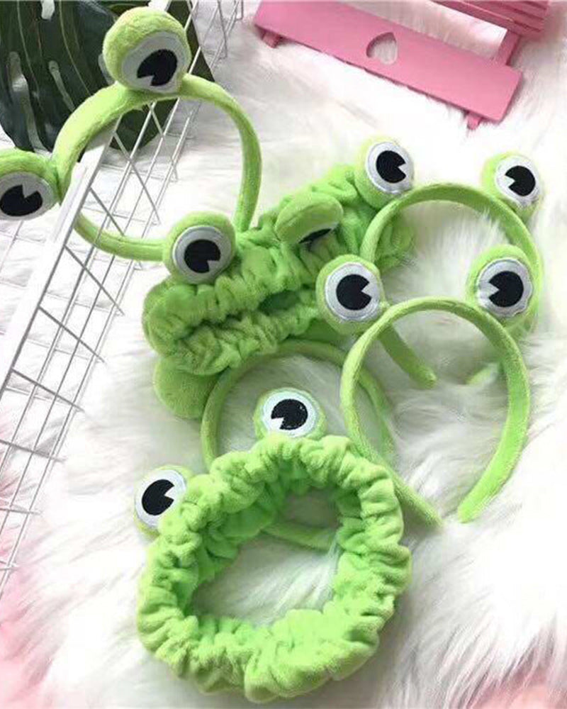 Cute Green Frog Headband