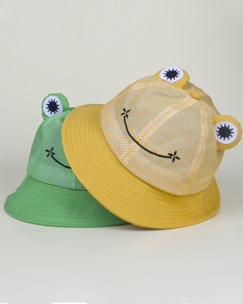 Frog Net Bucket Hat - Yellow