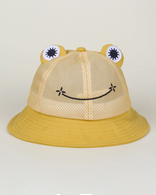 Frog Net Bucket Hat - Yellow