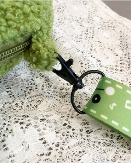 Frog Doll Bag Plush - Happy Froggy Face