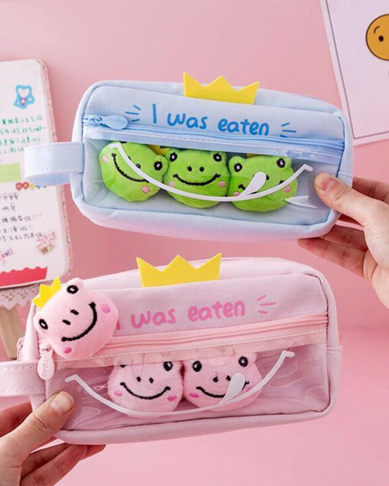 Cute Frogs Pencil Bag