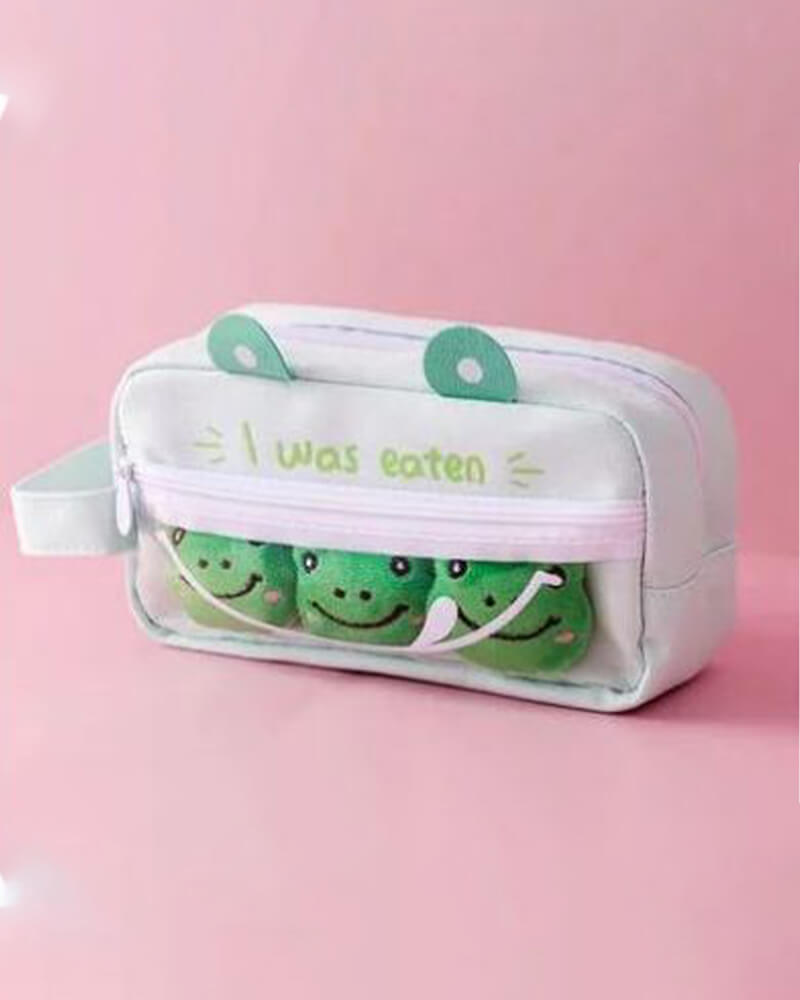 Cute Frogs Pencil Bag