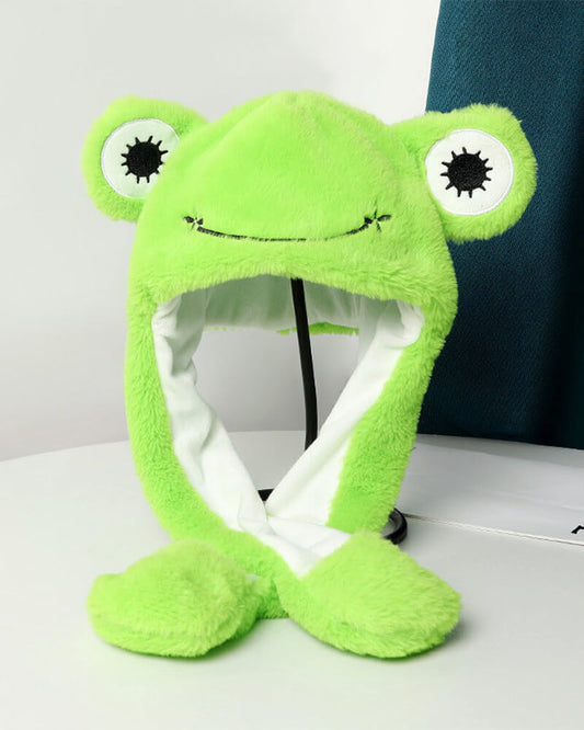 Frog Warm Plush Hat