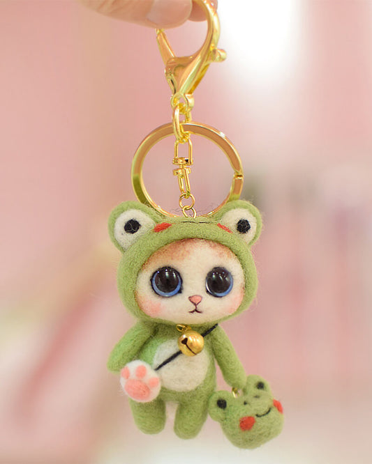 Cat Frog Costume Key Pendant