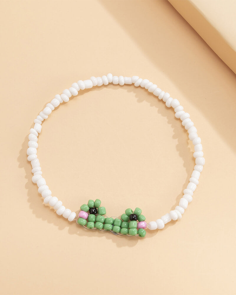 Hand-Woven Small Frog Necklace/Bracelet/Ring