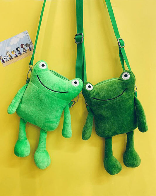 Cute Small Plush Frog Bag