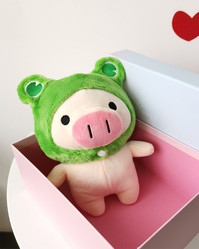 Piggy Frog Hat Plush