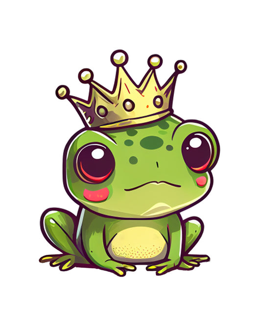 Frog With Crown Clipart
