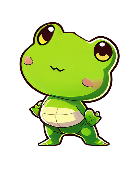 Frog Standing Up Clipart